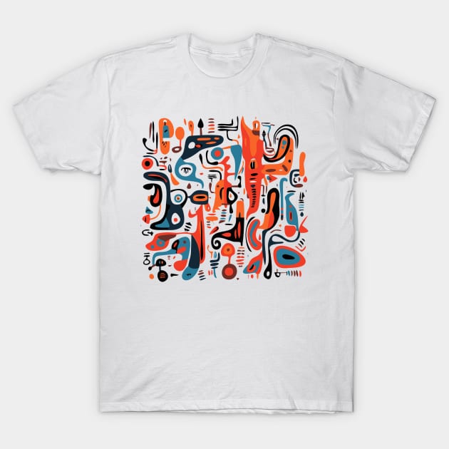 Mid Century Abstract Jazz T-Shirt by n23tees